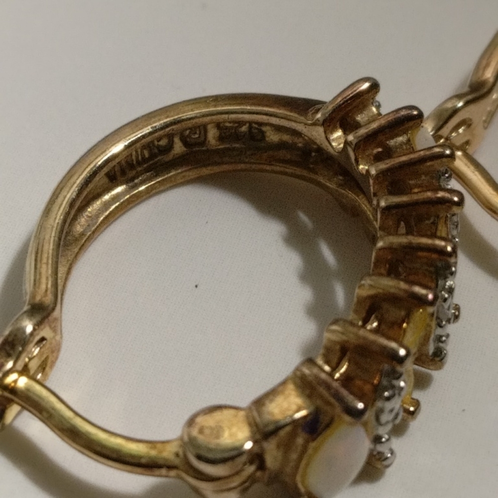 Gold and Silver Hoop Earrings
